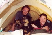 [Hans and Leigh in the tent]